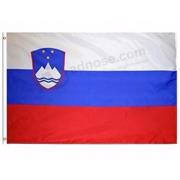 2019 großhandel 3 Bis 5 fuß slowenien nationalflagge banner, 90 * 150 cm benutzerdefinierte billige landesflagge, polyester flagge