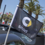 bandiera con logo intelligente personalizzata per finestrino bandiera per auto intelligente
