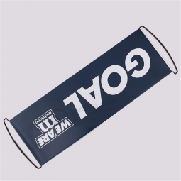 Banner de 24 * 70cm con rodillo de mano con banner de PVC flex enrollable