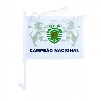 bandeira barata barata feita sob encomenda da janela de carro do poliéster cf075.