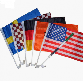 Ventana de poliéster de alta calidad Bandera del coche de diferentes países
