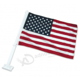 Sports events Promotional America car flag with plastic pole