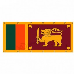 China Hersteller riesige Sri Lanka Mesh Flagge