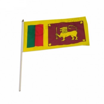 bandera nacional impresa barata al por mayor promocional del país de Sri Lanka