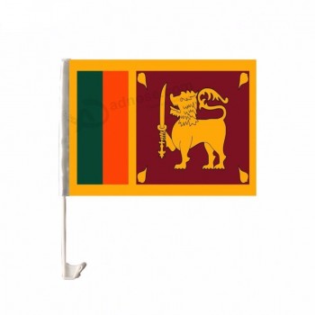 durable y solidez uso exterior bandera de la ventana del coche de Sri Lanka