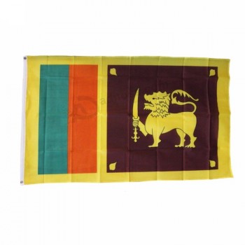 Bandeira do Sri Lanka com impressão digital em poliéster de 3x5 pés