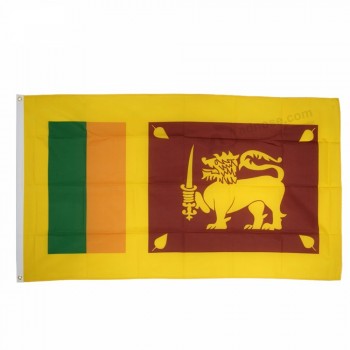 bandiera all'ingrosso in poliestere di alta qualità Sri Lanka