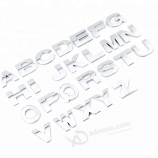 Fancy Manufacturer Decorative 3D Car Metal Letter Sticker