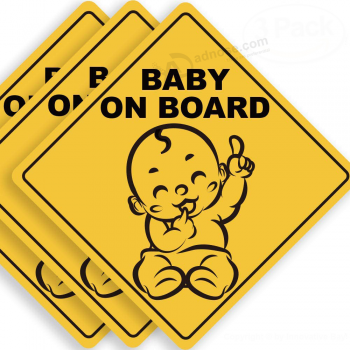 etiqueta engomada del coche a bordo del bebé de moda popular extraíble