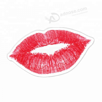 Decorações promocionais Janela do carro beijo lábios adesivo