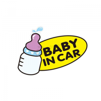 流行的定制婴儿车贴婴儿车载车标贴纸
