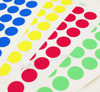 Good quality self adhesive small paper color dot sticker