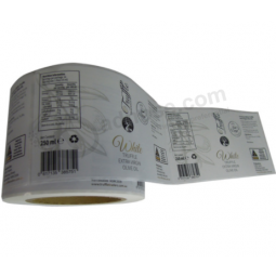 Envío personalizado papel impermeable código qr labe etiqueta de impresión