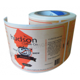 oem adhesive coated paper food label sticker roll