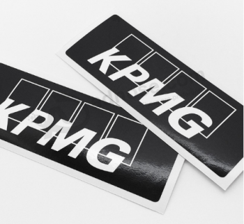 etichetta adesiva lucida con logo personalizzato stampato lettera sigillo adesivo