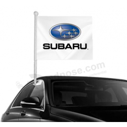wholesale Custom Subaru car window flag with pole