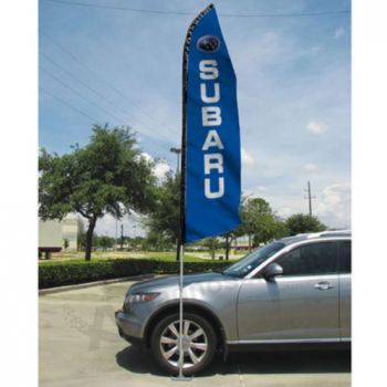 Advertising Subaru wind flag Subaru blade flags custom