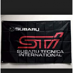 BLACK Subaru Flag Subaru Racing Car Banner 3X5ft Polyester Flag