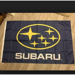 factory custom logo polyester Subaru banner flag