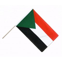 Cheap custom Sudan hand waving flags