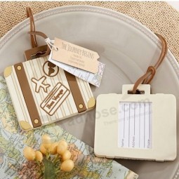 Let the Journey Begin Vintage Suitcase Luggage Tag