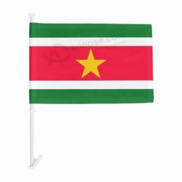 Double sided polyester Surinamese Suriname national car flag