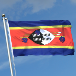 Polyester Material Swaziland National Country Swaziland Flag