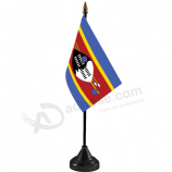 Swaziland national table flag / Swaziland country desk flag