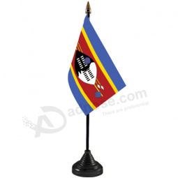 Swaziland national table flag / Swaziland country desk flag