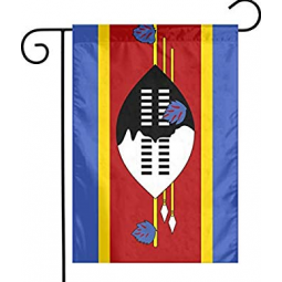 Decorative Swaziland Garden Flag Polyester Swaziland Yard Flags