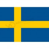 Customs your own logo flag for car sweden car flag