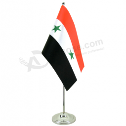 Custom polyester Syria table meeting desk flag