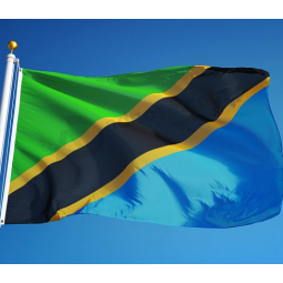 Wholesale Tanzania National Flag Banner Custom Tanzania Flag