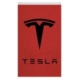 Red Tesla Flag Banner 3'x5' Car Racing, Man Cave, Extreme Garage