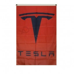 Tesla Banner Flag 3x5Feet Man Cave