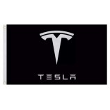 Black Tesla Motors Logo 3x5 Flag,Banner, Accessory Model 3 Model X Model S