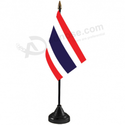Thailand table flag with metal base Thai desk flag with stand