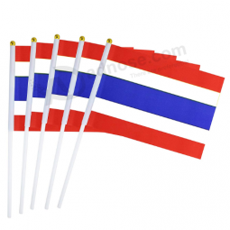 Polyester Thailand Hand flag Custom Printed small flags