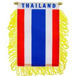 Hot selling Thailand national car hanging tassel flag