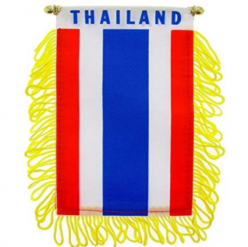 Wholesale Polyester car hanging Thailand mirror flag