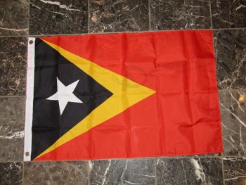 2x3 Timor Leste Flag 2'x3' House Banner Brass Grommets Vivid Color and UV Fade Resistant Canvas Header and polyester material