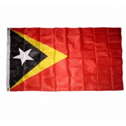 Polyester Silk Print Hanging Timor-Leste national Flag all size Country Custom Flag
