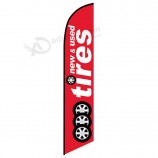 New And Used Tires Feather Flag with all kinds of sizes