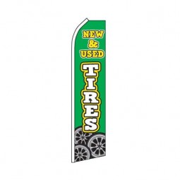 New & Used Tires Swooper Flag with high quality