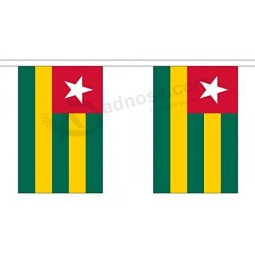 togo string 30 vlag polyester materiaal bunting - 9m (30 ') lang