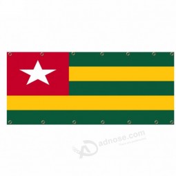 Heavy Duty brass Grommets Togo mesh flag