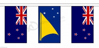 New Zealand Tokelau & new zealand Polyester Flag Bunting - 20m with 56 Flags