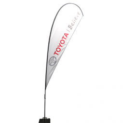 Teardrop Toyota Advertising Flag Printed Toyota Feather Banner