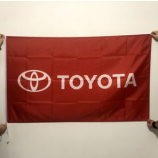 Polyester Toyota Logo Advertising Banner Toyota Advertising Flag