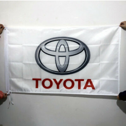 aangepaste polyester toyota banner toyota vlag voor promotie